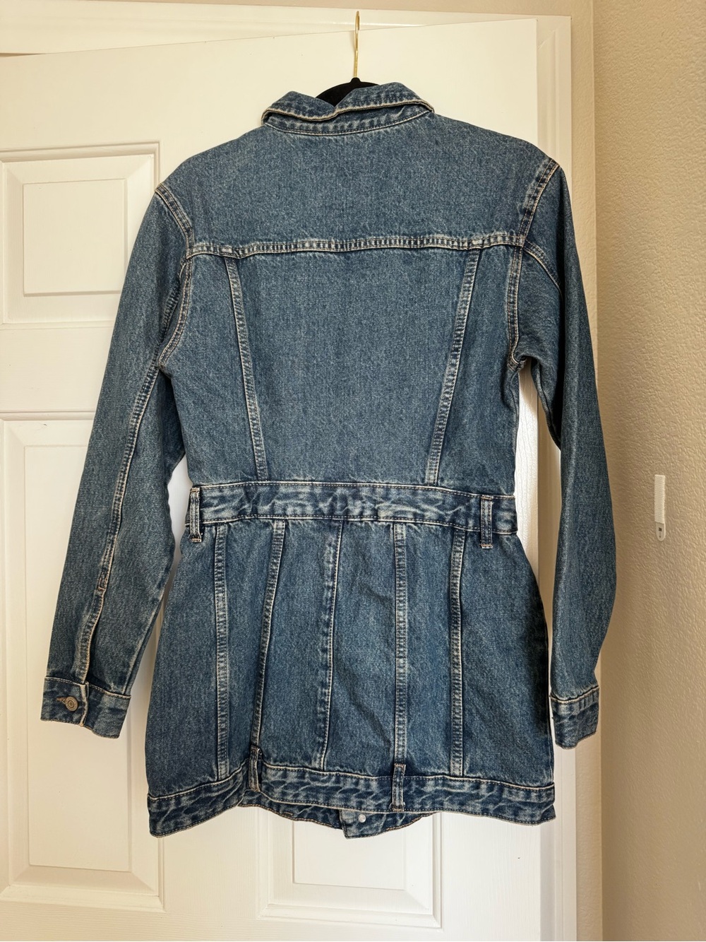 Zara - longs sleeve denim dress - Picture 5 of 6